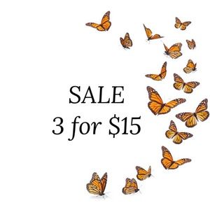🦋 3/$15 SALE! BUNDLE & SAVE!!